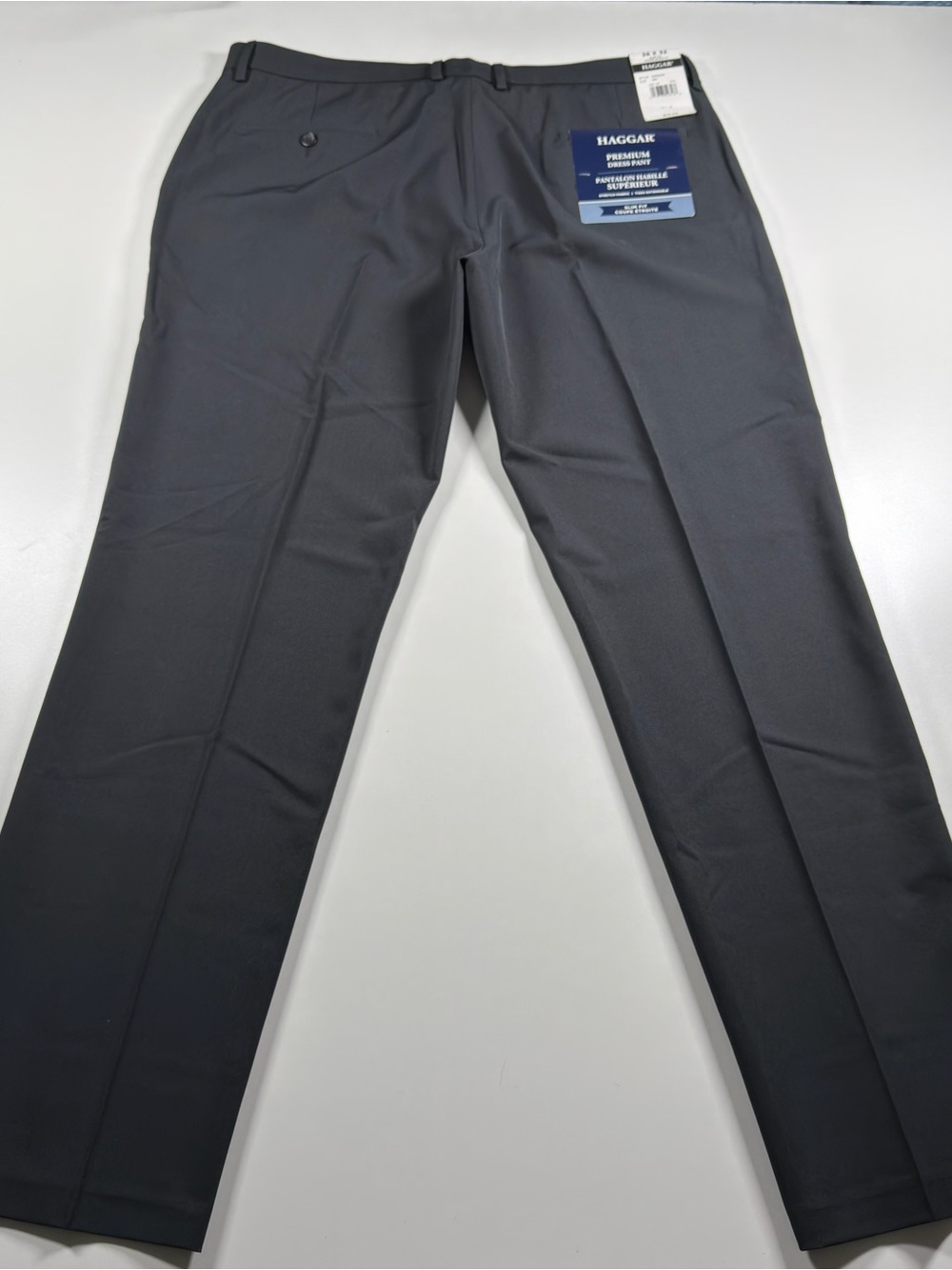 Haggar Slim Fit Premium Dress Pants - Charcoal 
Gray Size 38/32
